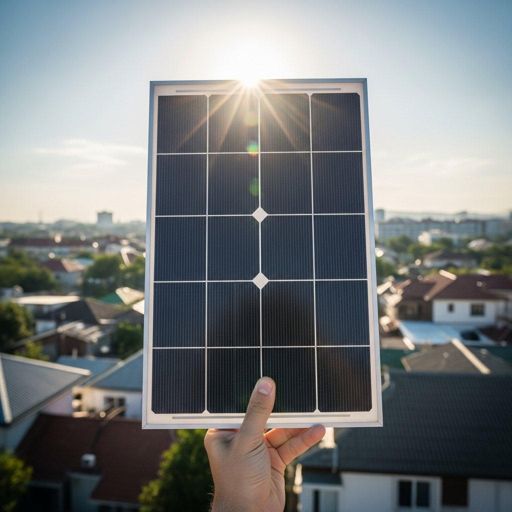 Panneaux photovoltaïques monocristallins à Le Tampon